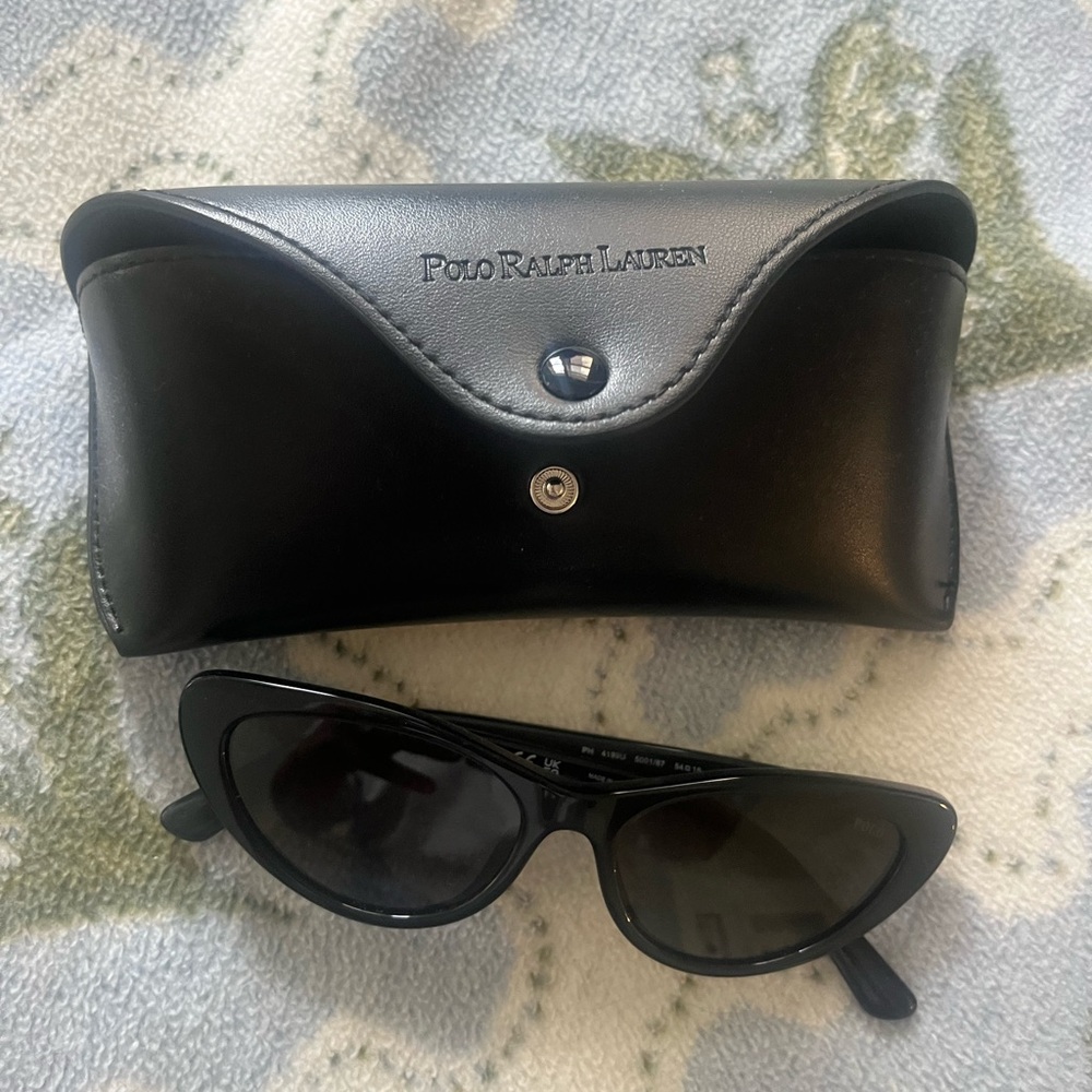 Polo Ralph Lauren Black Cat-Eye Sunglasses
